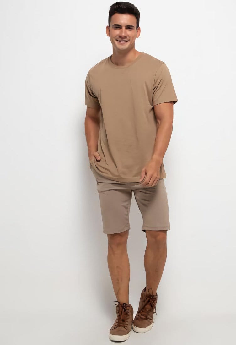 Nade Japan NTA54 Flex Chino Pendek Four Way Pria Stretch Khaki