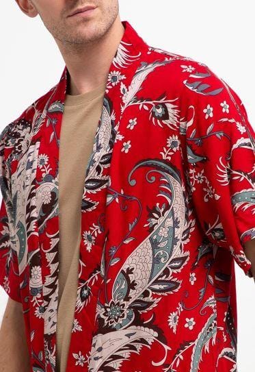 Nade NTA61 KMN Kimono Unisex Batik Merah