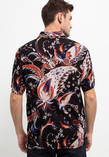 Nade NTA62 Kemeja MKM Men Basic Batik Hitam