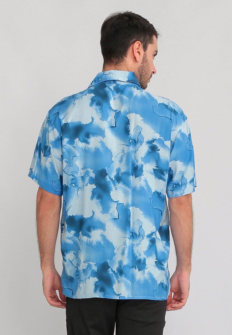 Nade Japan NTA66 Kemeja MKM Men Basic Tie Dye Biru