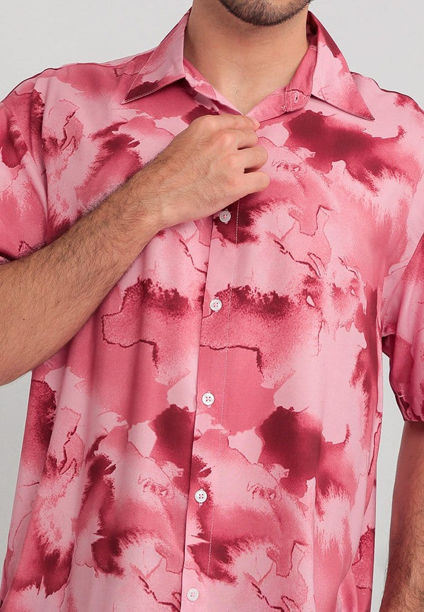 Nade Japan NTA71 Kemeja MKM Men Basic Tie Dye Pink