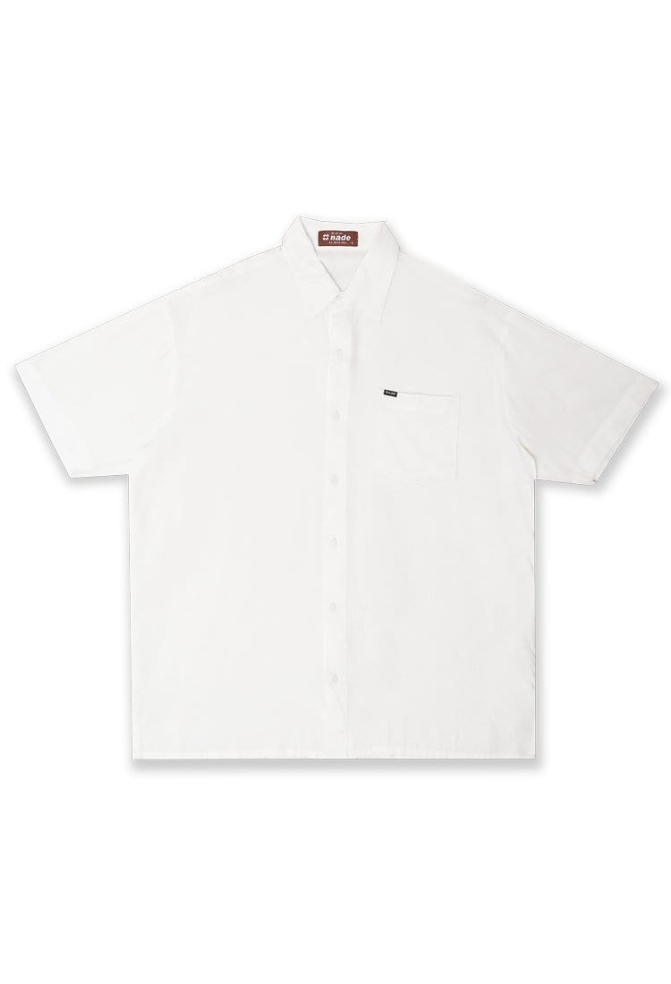 Nade NTA79 Kemeja MKM Men Basic Polos Broken White With Pocket