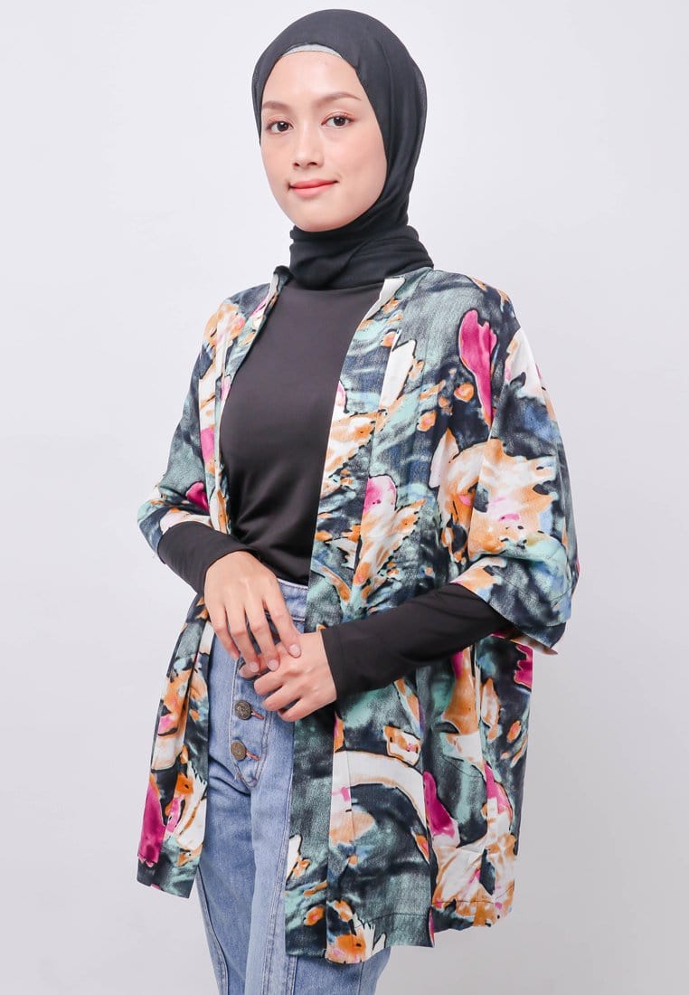 Nade Japan NTA88 KMN Kimono Unisex Abstrak Tosca