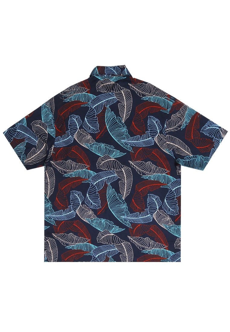 Nade Japan NTA89 Kemeja MKM Men Basic Daun Navy