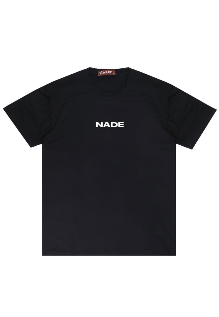 Nade  NTB14 Kaos Pria Tangan Pendek Hitam Nade Only Hitam