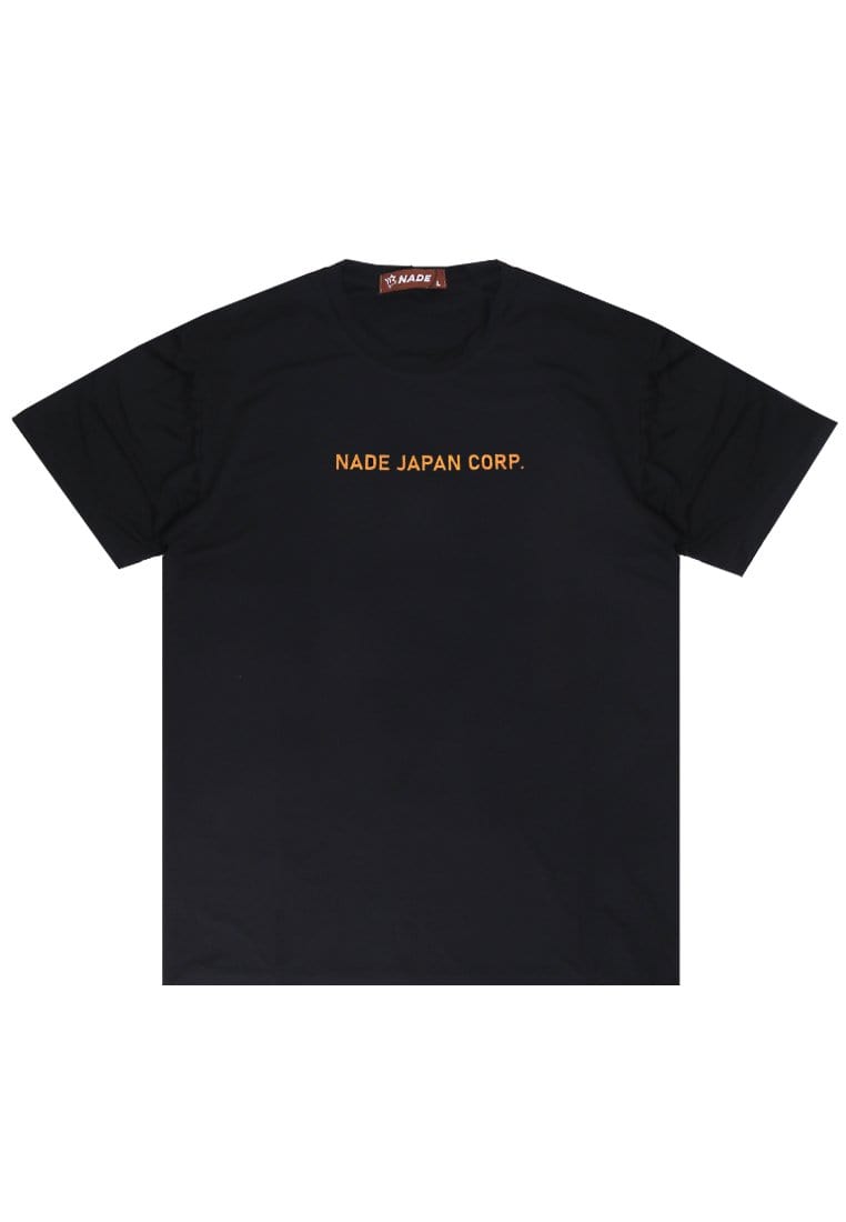 Nade  NTB15 Kaos Lightweight Pria Tangan Pendek Hitam Nade Japan Corp Hitam