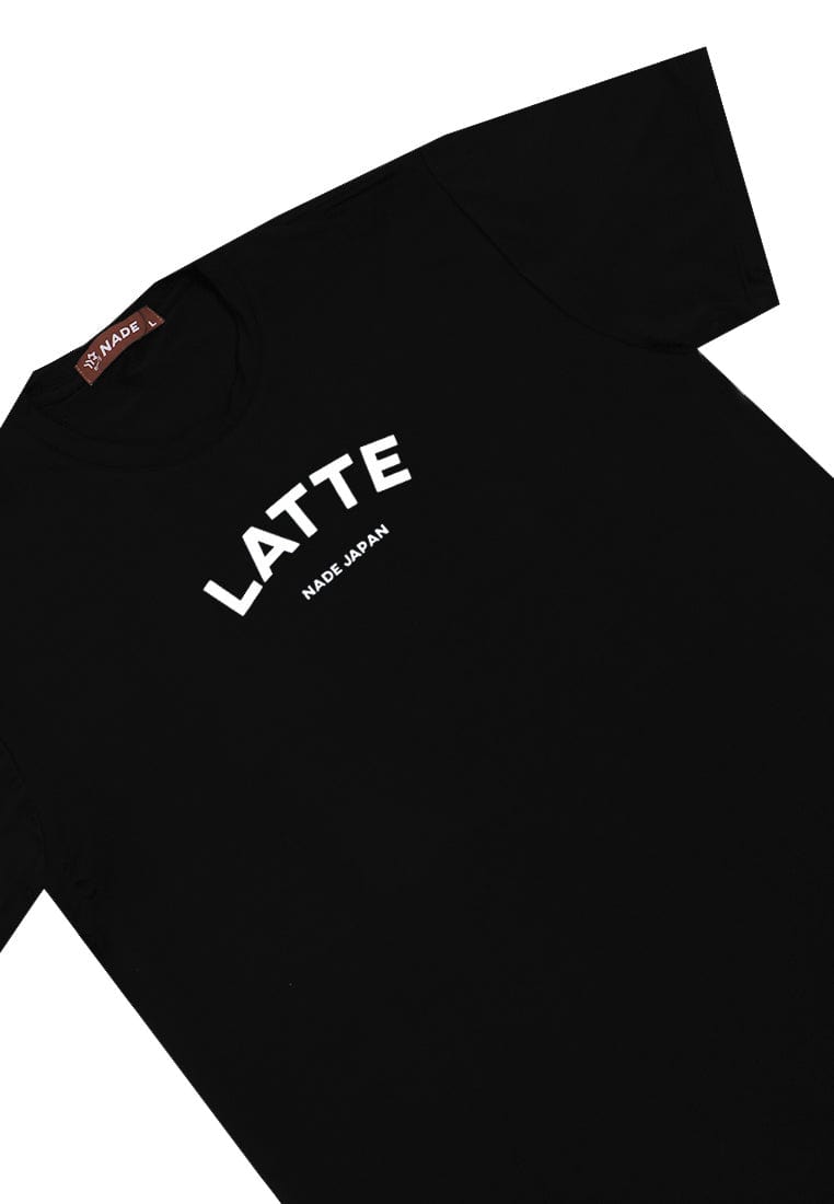 Nade NTB36 Kaos Pria Tangan Pendek Ringan Anti Kusut Nade Japan Latte Hitam