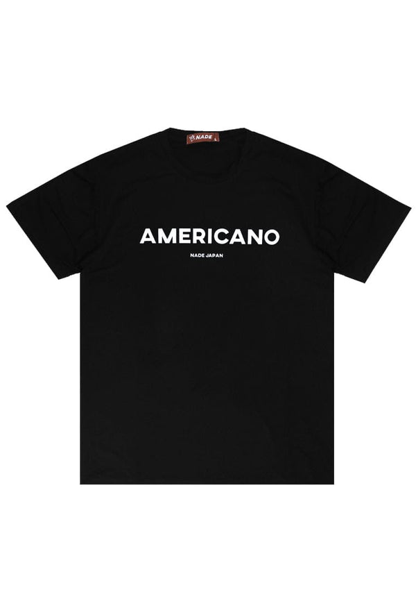 Nade NTB37 Kaos Pria Tangan Pendek Ringan Anti Kusut Nade Japan Americano Hitam