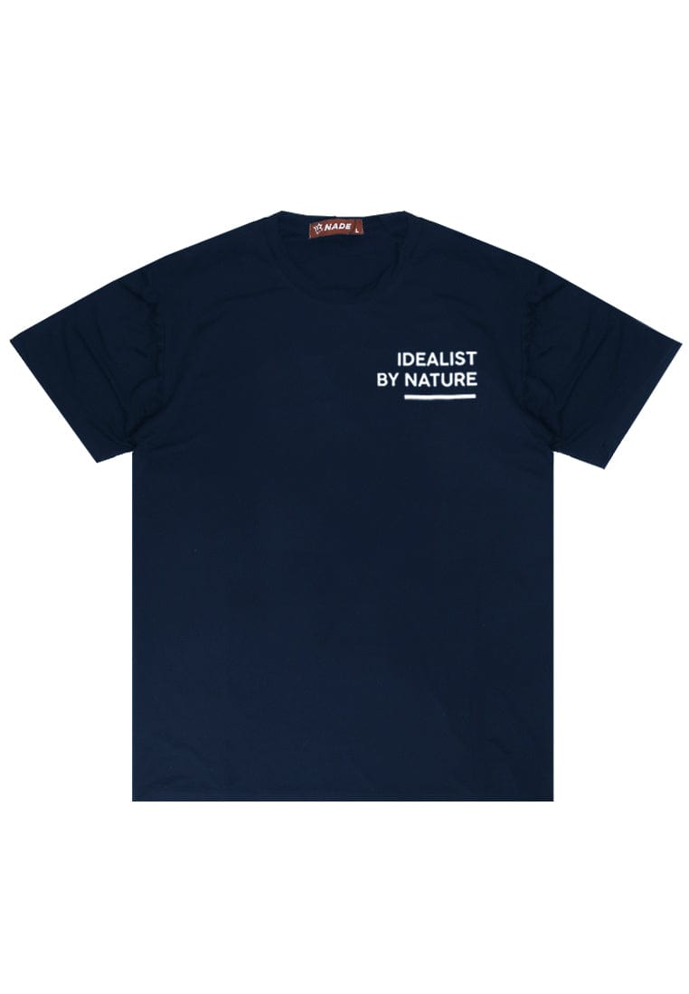 Nade NTB42 Kaos Pria Tangan Pendek Ringan Anti Kusut Navy Nade Japan Idealist By Nature