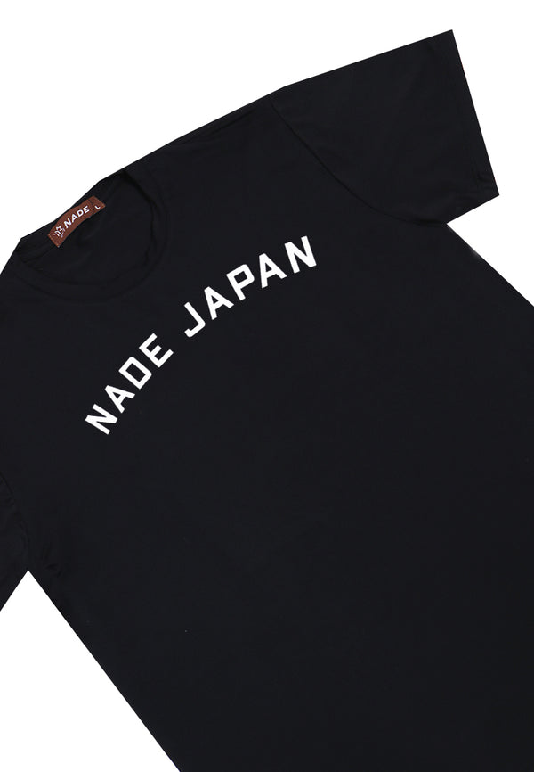 Nade NTB61 Kaos Pria Tangan Pendek Ringan Anti Kusut Nade Japan White Hitam