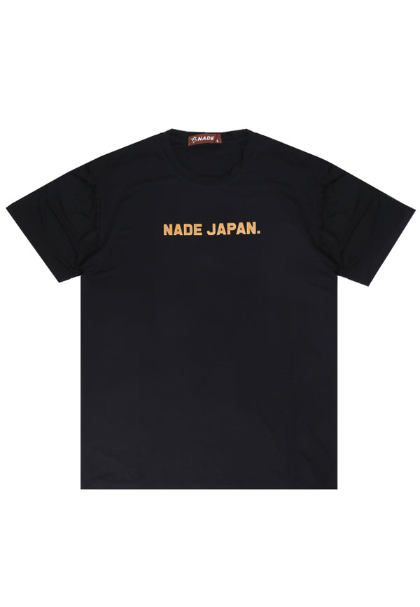 Nade NTB68 Kaos Pria Tangan Pendek Ringan Anti Kusut Yellow Nade Japan Hitam