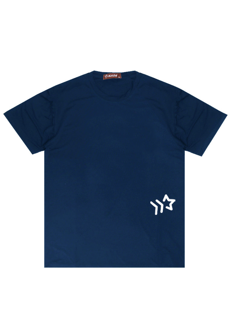 Nade NTB77 Kaos Pria Tangan Pendek Ringan Anti Kusut Logo Waist Navy