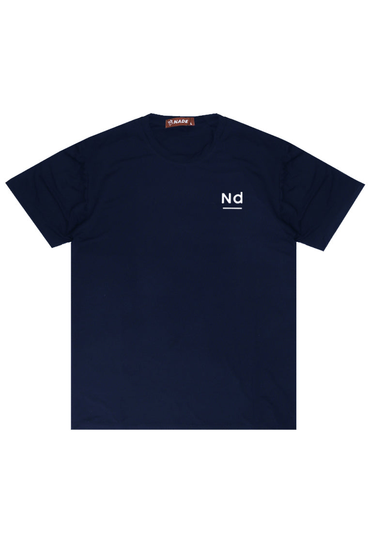 Nade NTB79 Kaos Pria Tangan Pendek Ringan Anti Kusut Nd 1Line Dakir Navy