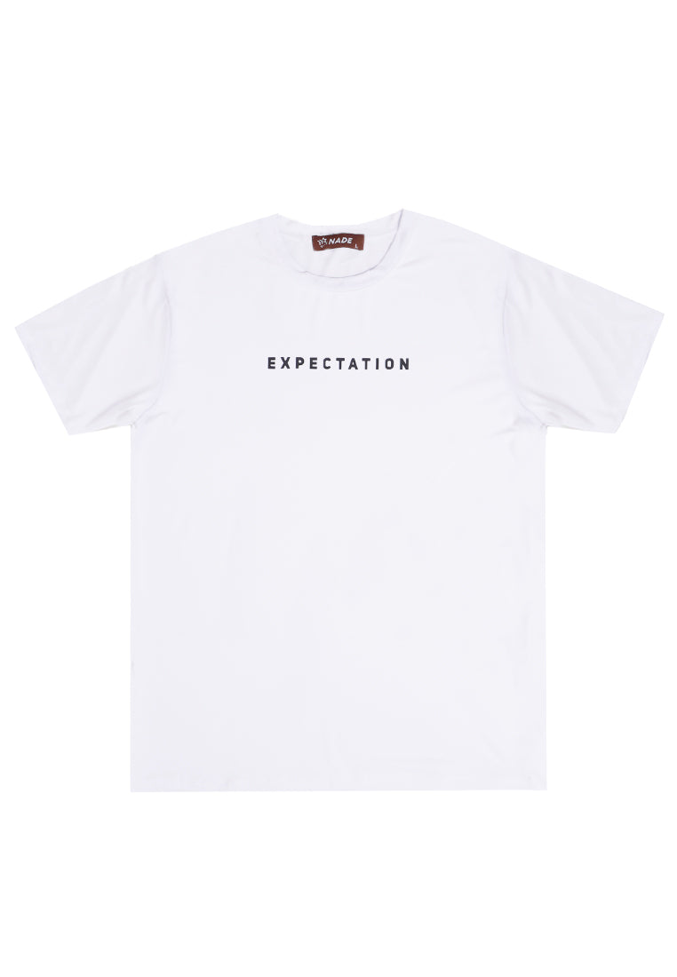 Nade NTB82 Kaos Pria Tangan Pendek Ringan Anti Kusut Expectation Putih