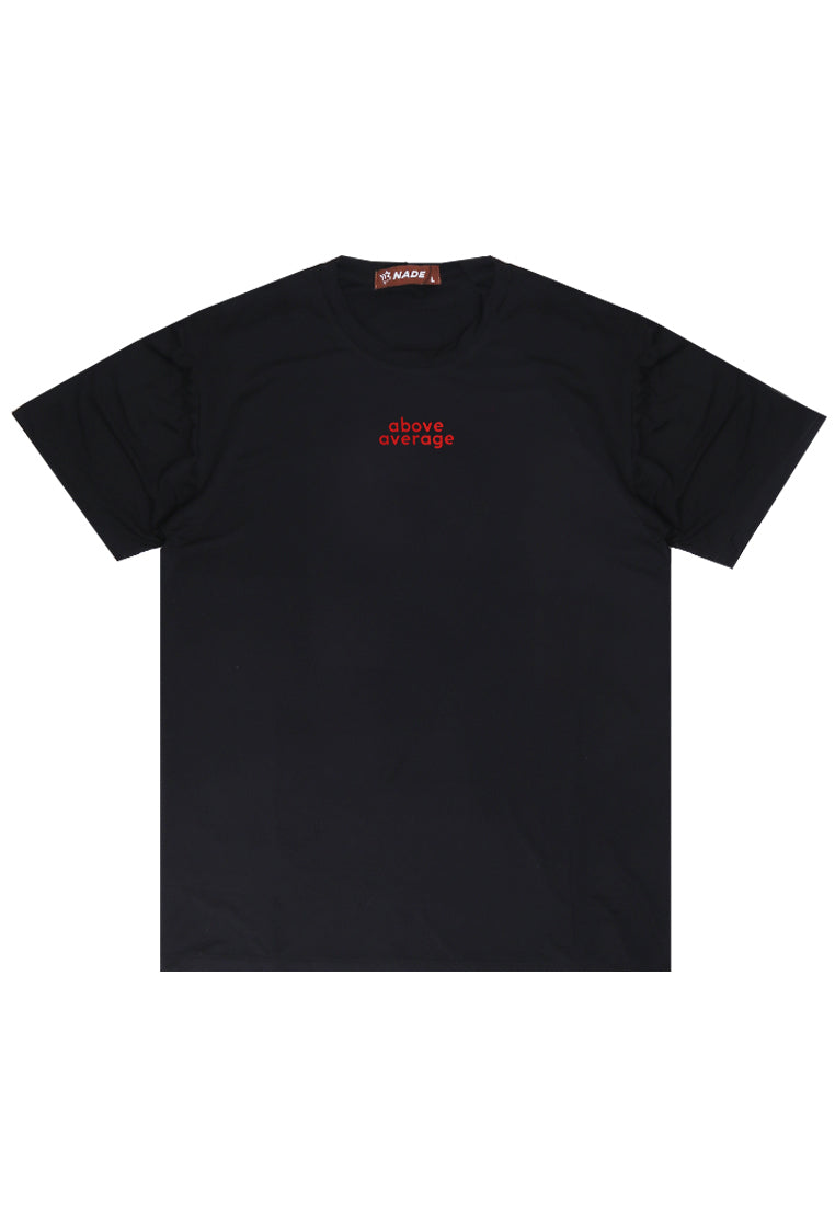 Nade NTB88 Kaos Pria Tangan Pendek Ringan Anti Kusut Red Above Average Black