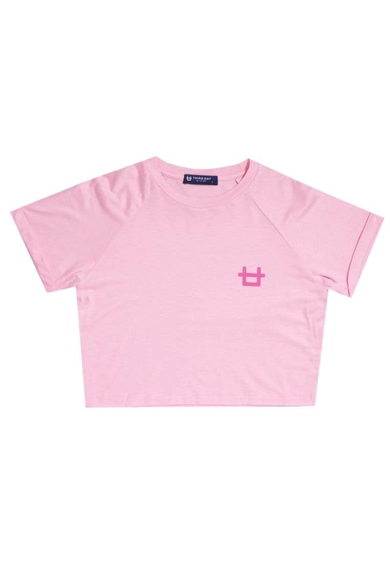Third Day LTD88 STCP Crop Top Logo Pink Kaos Casual Wanita