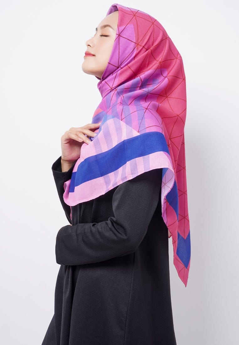 ZV011 Hijab Segiempat Zava Voal Orange Benhur