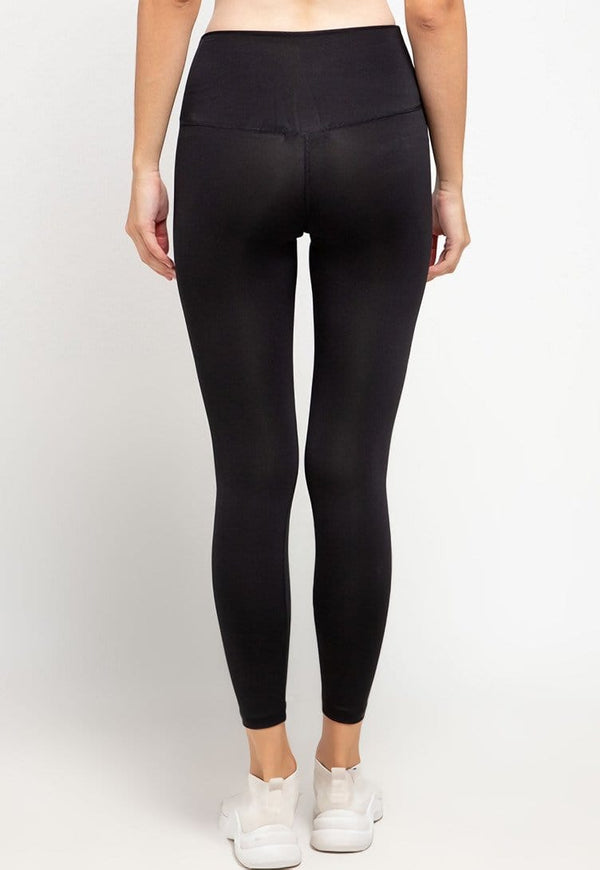 Td Active LB044 YLG Yoga Legging Compression Zigzag Hitam