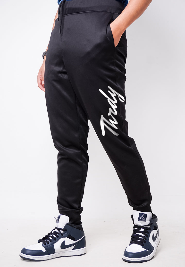 MC033 celana jogger pria anti air kasual korea keren "thrdysign" hitam