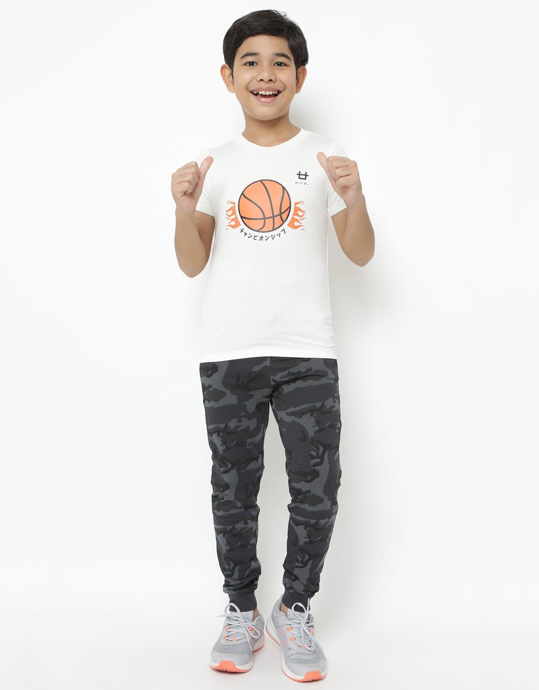 Td Kids BT177 kaos anak basket ball dakir logo putih