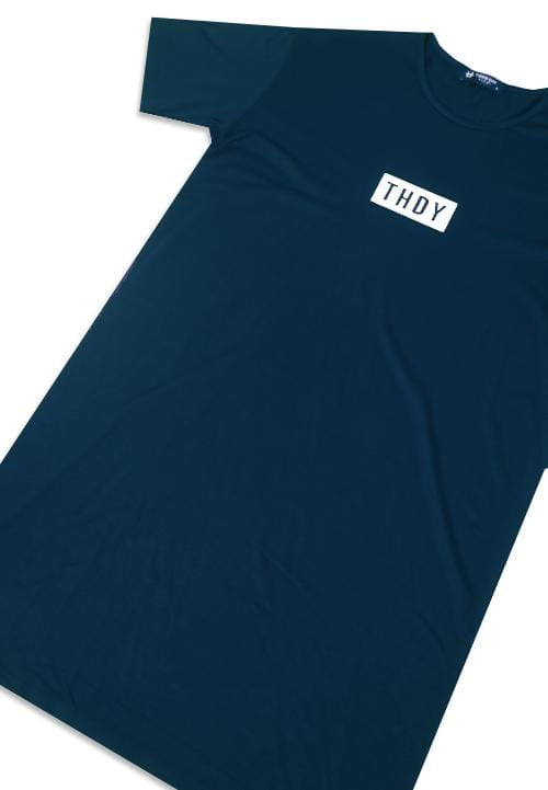 LTB82 ld lds thdy on white nvy Dress Navy