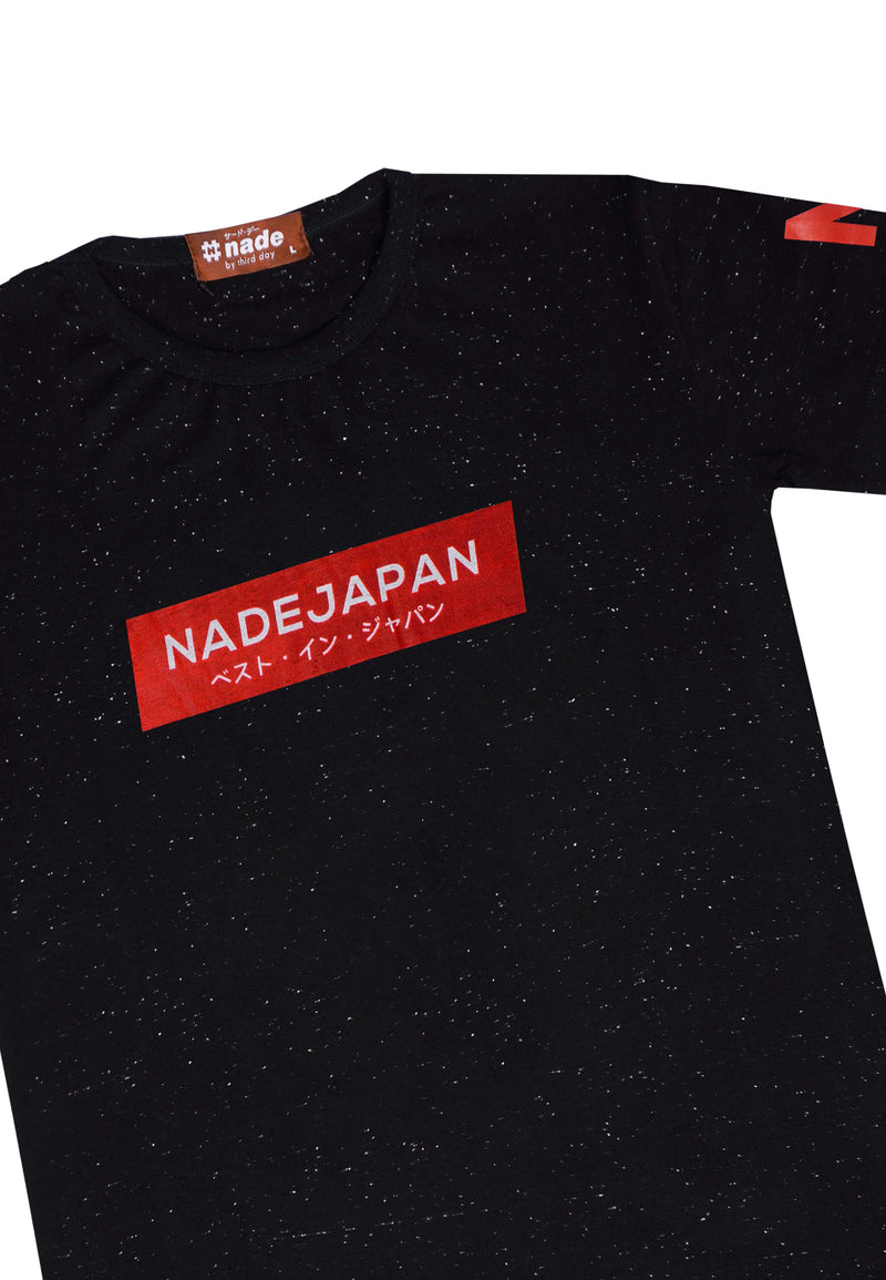 NT032W s/s Men Nade Jpn Box red blk nap hitam