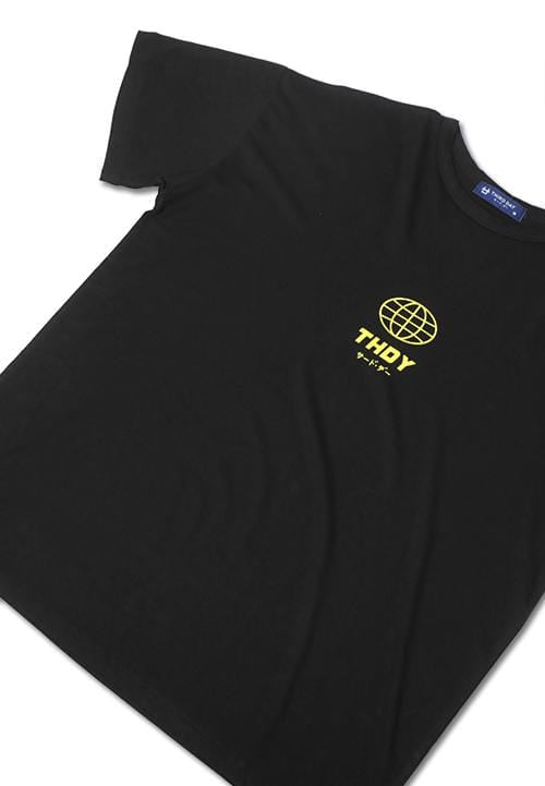 LTB89 MM world thdy yellow blk T-shirt Hitam