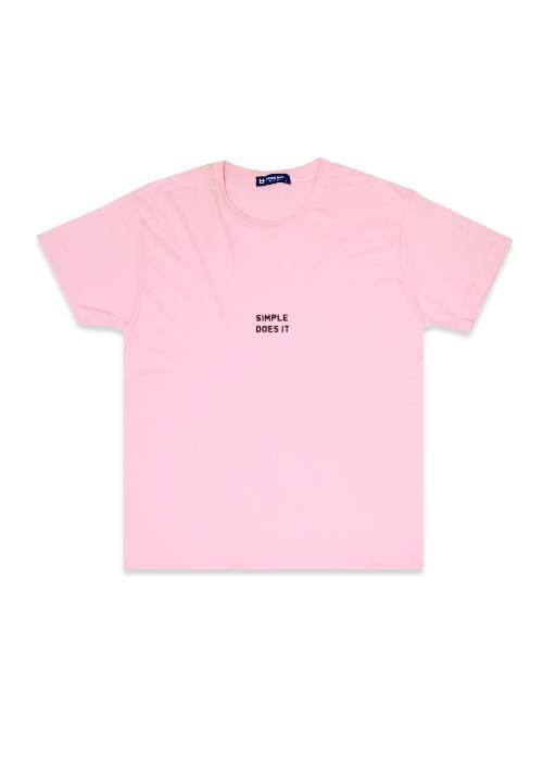 LTB63 BK simple does it pk T-shirt Pink