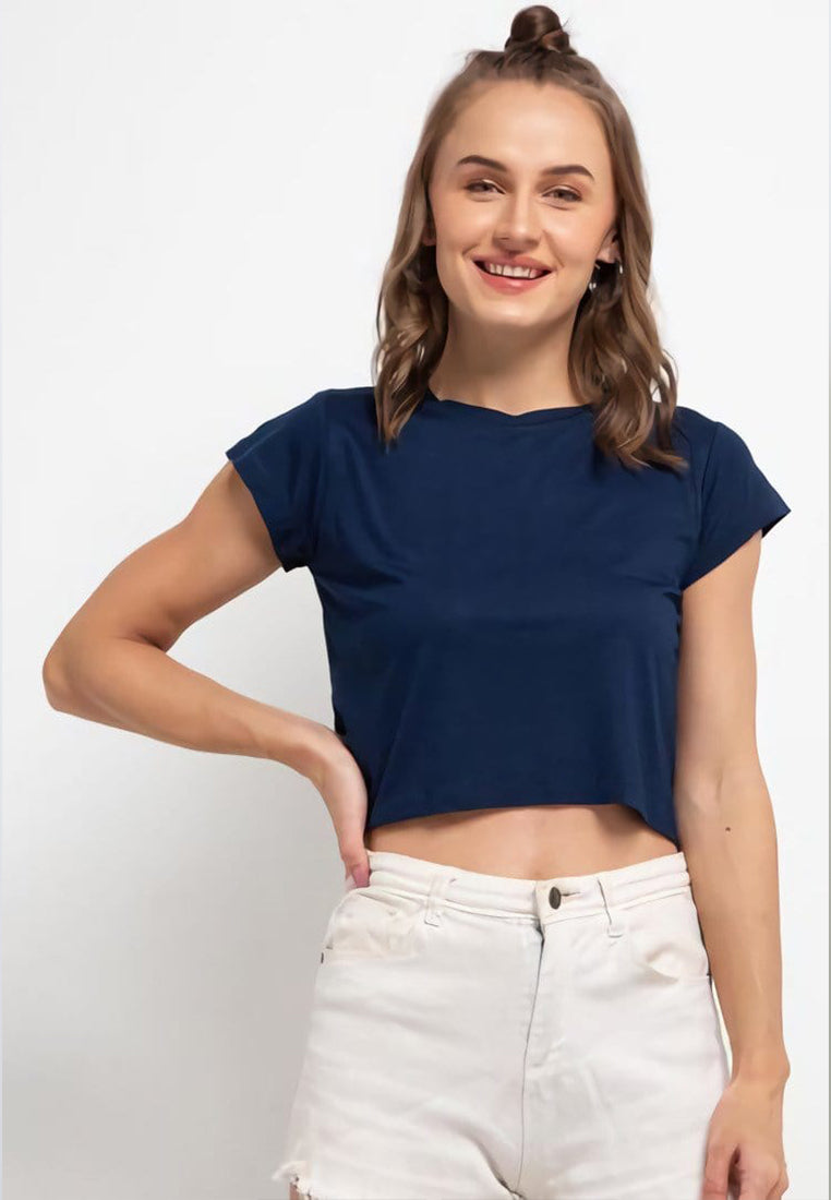 TDLA LTF29 crop oversize RCP polos navy