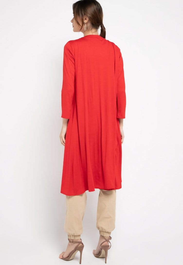 Nade Japan FO003 Long Outer Nade Ladies Red
