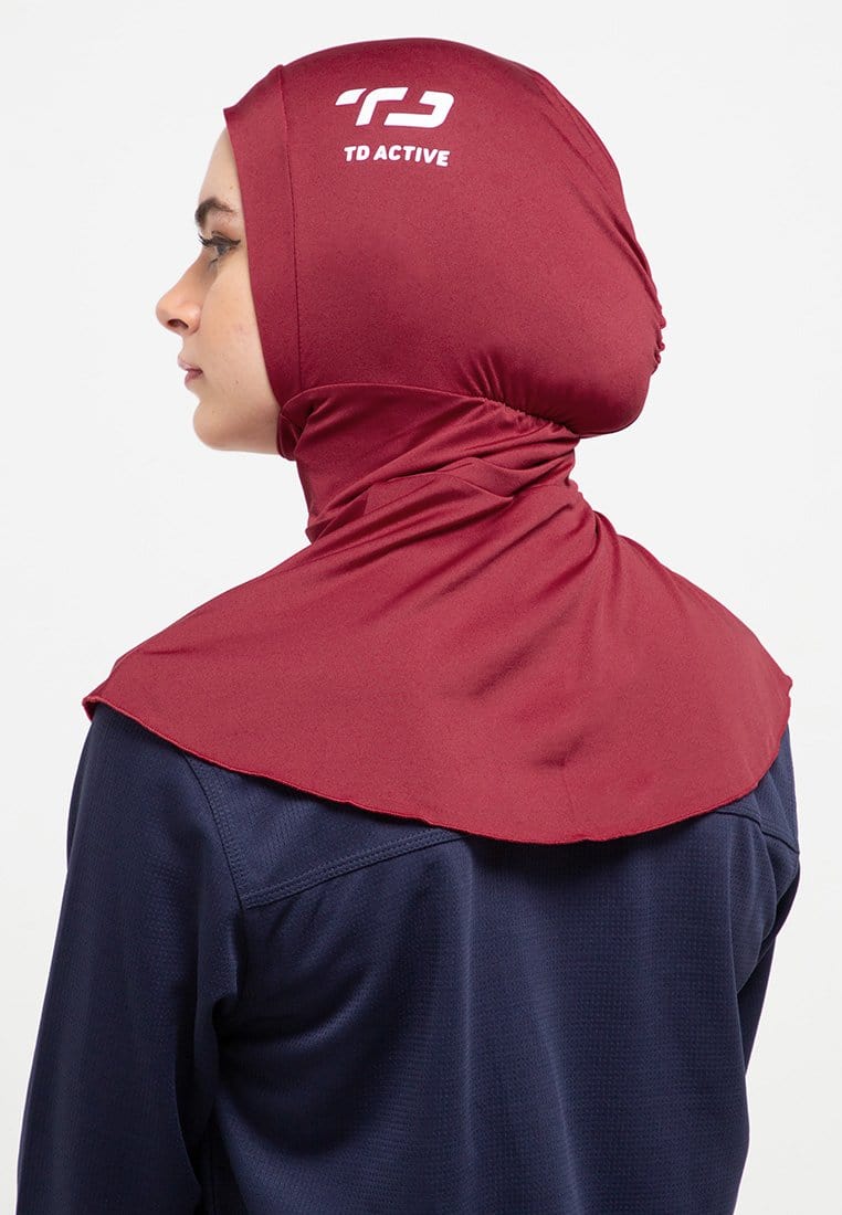 Td Active LH001 sport hijab betta maroon