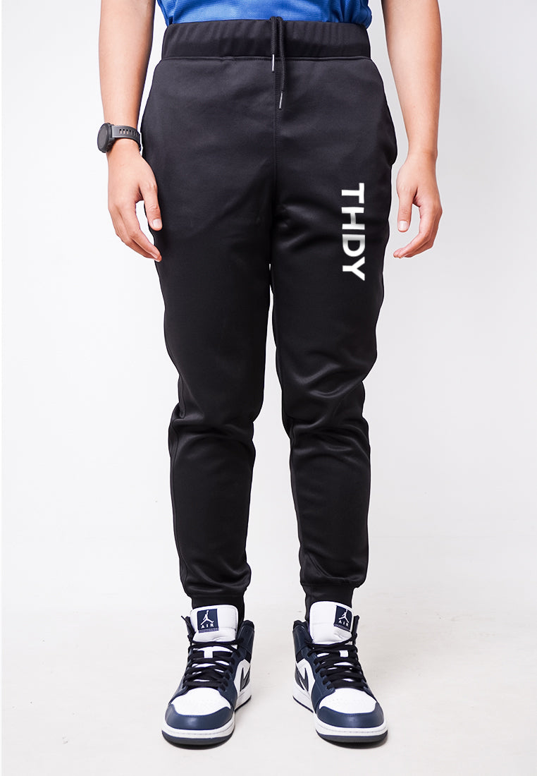 MC032 celana jogger pria anti air kasual korea keren "thdy hitam