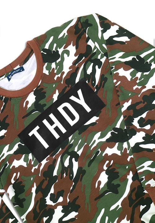 Third Day MO145F sweater THDY kith camo gr-wh