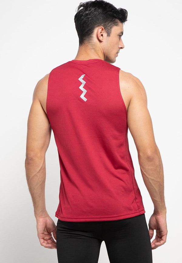 Td Active MS102 dakir back zigzag sv running tanktop jersey merah ati