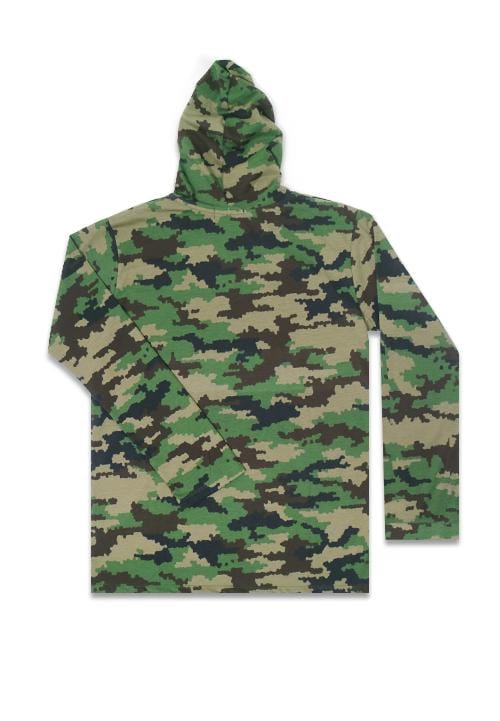 MTC14A Men Hshirt camo-px Logo1 grn