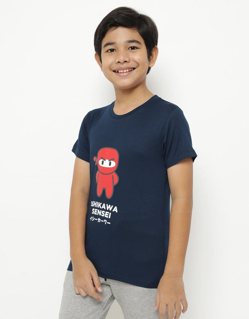 Td Kids BT168 kaos anak ishikawa sensei navy