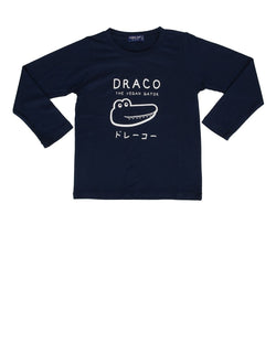 Td Kids DT123 draco outline navy kaos balita lengan panjang