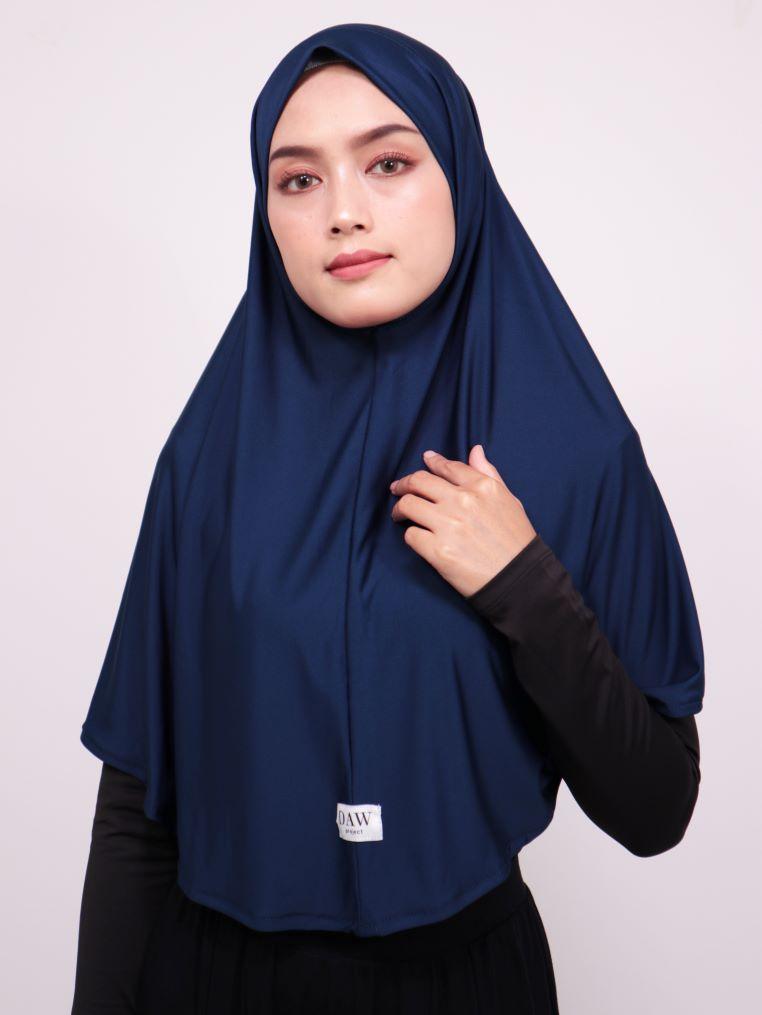 Daw Project DH007 Hijab Instan Berlin Navy