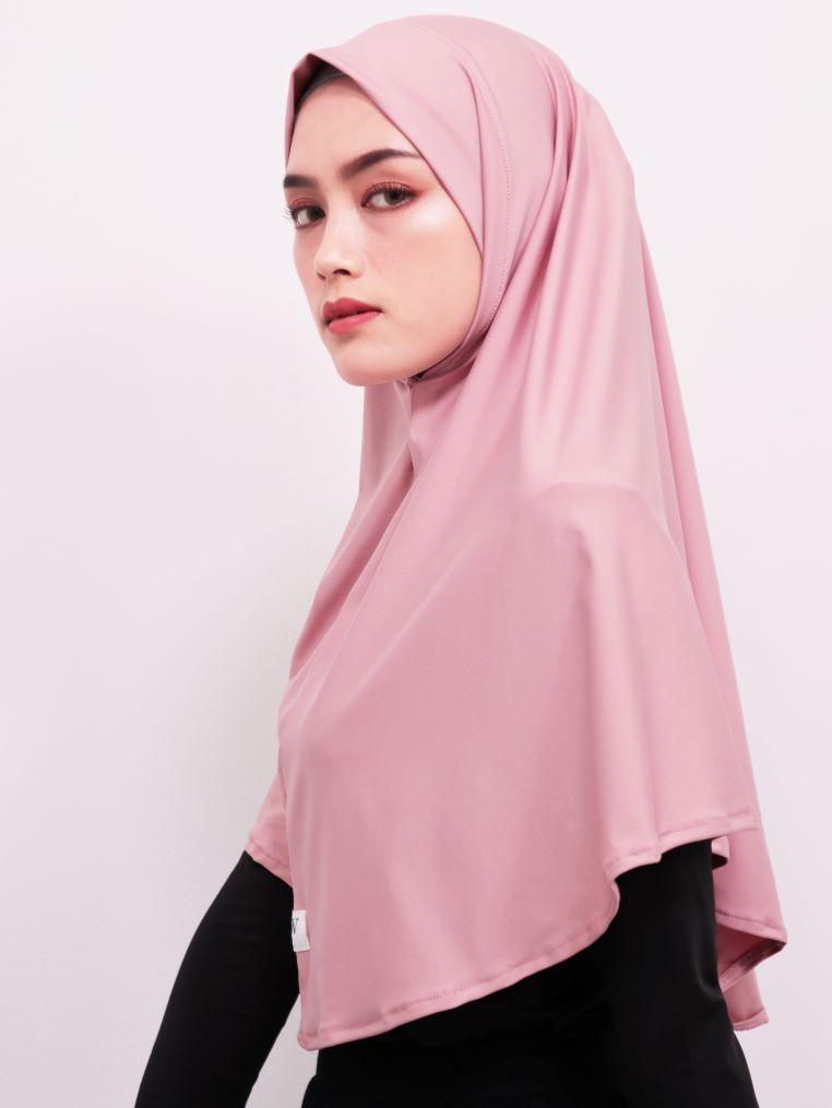 Daw Project DH013 Hijab Instan Berlin Dusty Pink