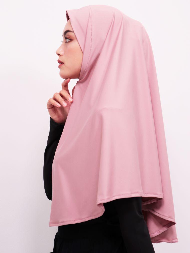 Daw Project DH013 Hijab Instan Berlin Dusty Pink