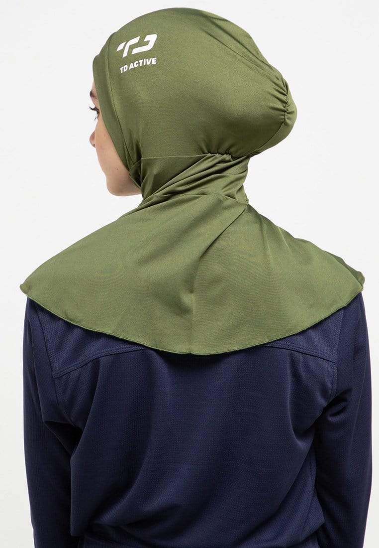Td Active LH004 sport hijab betta green army