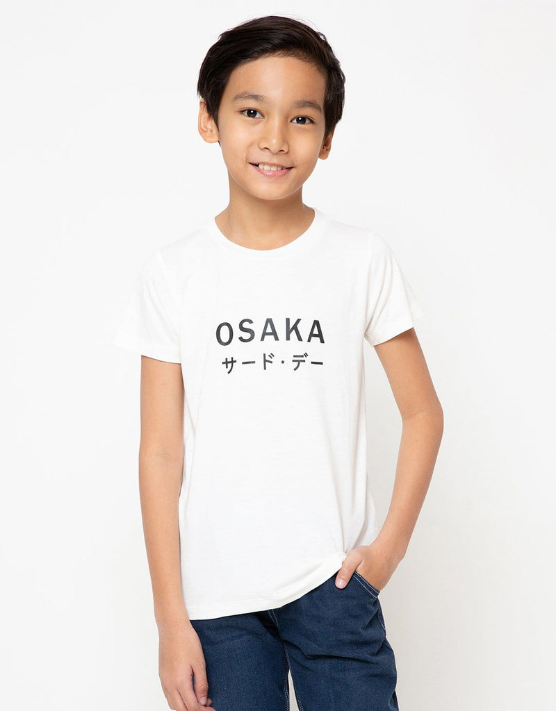 Td Kids BT169 kaos anak osaka katakana dateng white