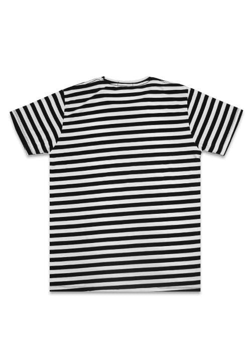 Third Day MTC98C katakana blk stripe blk-wh stp T-shirt Multiwarna
