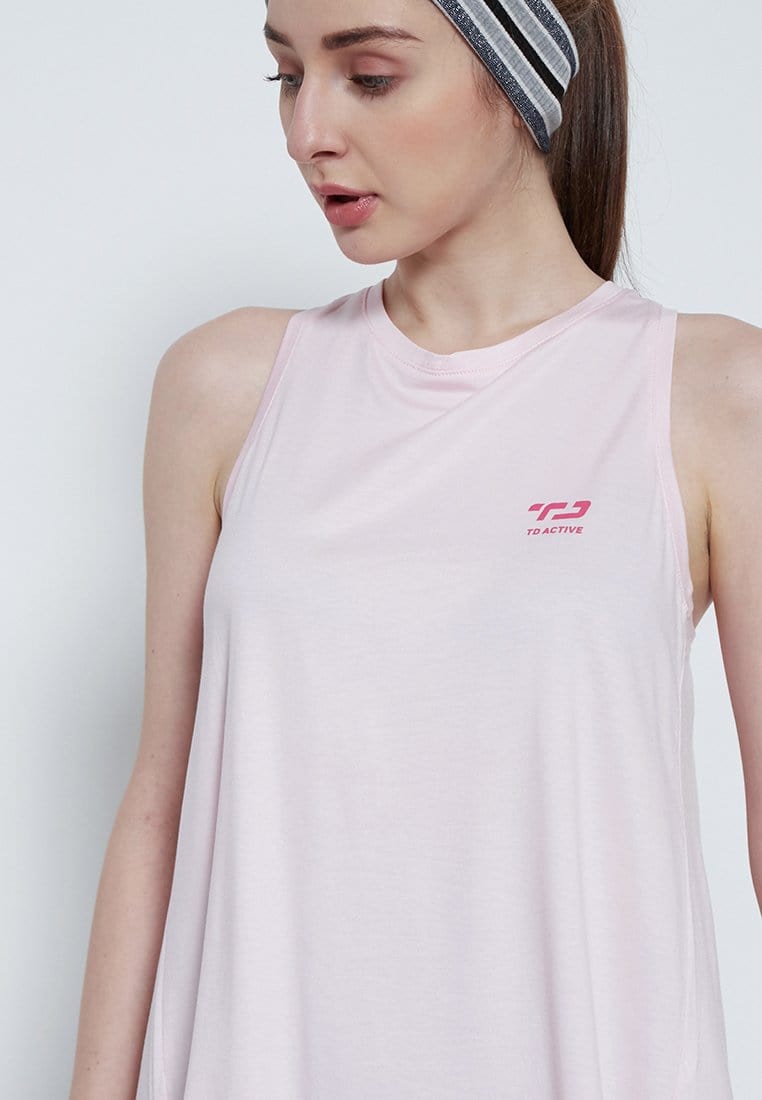 Td Active LS062 YB2 yoga sleeveless pink