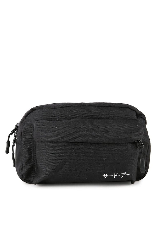 Third Day AM087 thirdday tas casual pria waist bag katakana medium hitam