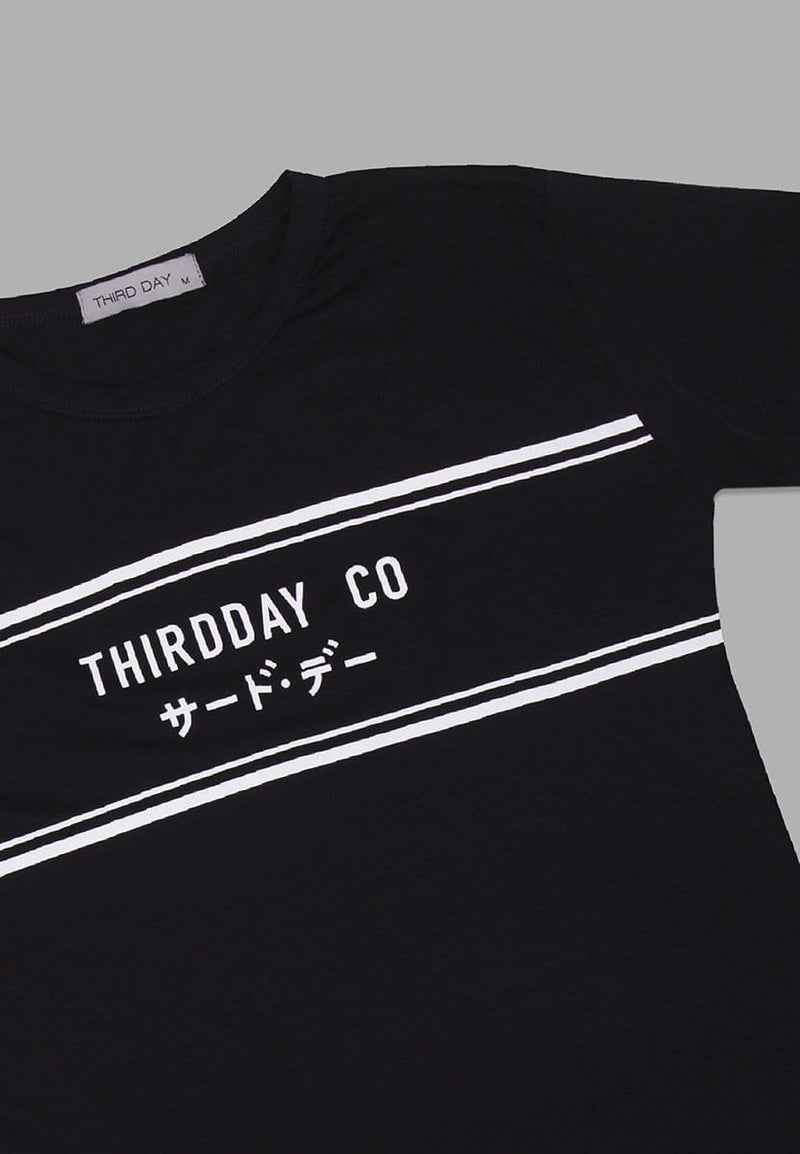 Third Day LT856Q s/s Lds Double Line Trdday blk