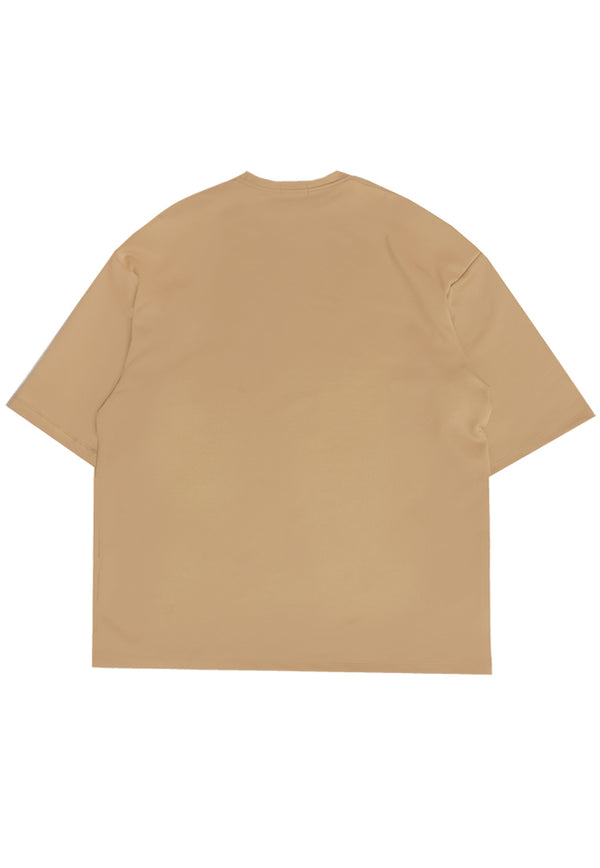 MTQ33 t shirt oversize pakaian oversized bahan tebal pria distro tulisan jepang "tokyo flat dakir" maroon