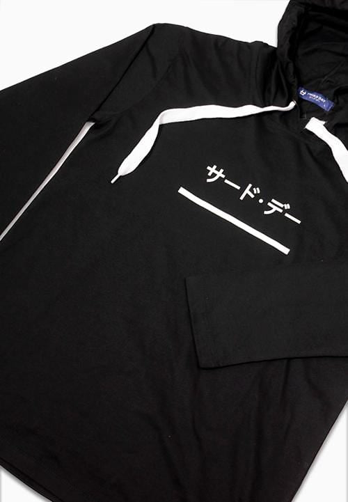 Third Day MTD93F Hshirt Katakana Underline blk T-shirt Hitam