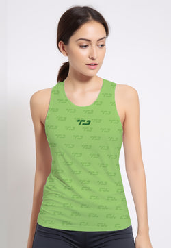 LSB69 baju olahraga drifit kutung "Td matcha ice cream" tanpa lengan tank top hijau avocado ijo matcha latte