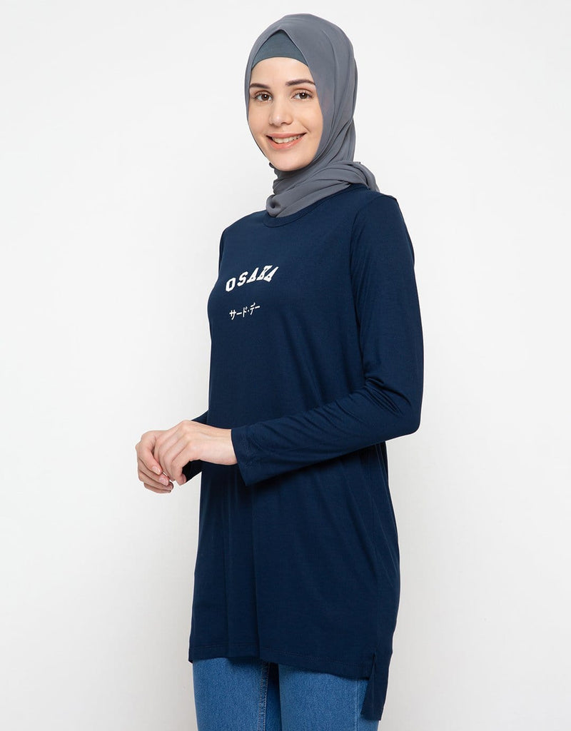 Third Day LTC93 mls osaka japan navy hijab lengan panjang wanita